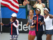 Sloane Stephens, Varvara Lepchenko, Serena Williams, Venus Williams