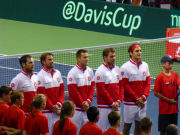 Severin Lthi, Michael Lammer, Marco Chiudinelli, Stanislas Wawrinka, Roger Federer