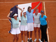 Julie Coin, Alize Cornet, Nicolas Escude, Pauline Parmentier, Aravane Rezai