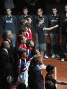 Jim Courier, Mike Bryan, Ryan Harrison, John Isner, Mardy Fish, Roger Federer, Stanislas Wawrinka, Marco Chiudinelli, Michael Lammer, Severin Lthi