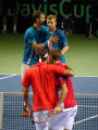 Aleksandr Nedovyesov, Andrey Golubev, Roger Federer, Stanislas Wawrinka