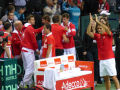 Marco Chiudinelli, Michael Lammer, Stanislas Wawrinka, Henri Laaksonen, Roger Federer