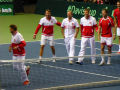Stanislas Wawrinka, Michael Lammer, Ivo Werner, Marco Chiudinelli, Severin Lthi, Roger Federer