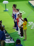 Jessica Brizeida Lopez Arocha, Gabrielle Douglas, Aliya Mustafina, Madison Kocian, Sophie Scheder, Chunsong Shang, Daria Spiridonova, Elisabeth Seitz
