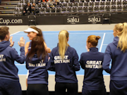 Johanna Konta, Heather Watson, Katie Boulter, Anna Smith, Jocelyn Rae