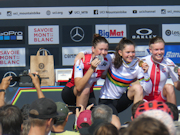 Lea Huber SUI, Monique Halter SUI, Natalia Grzegorzewska POL