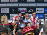 Lea Huber SUI, Monique Halter SUI, Natalia Grzegorzewska POL